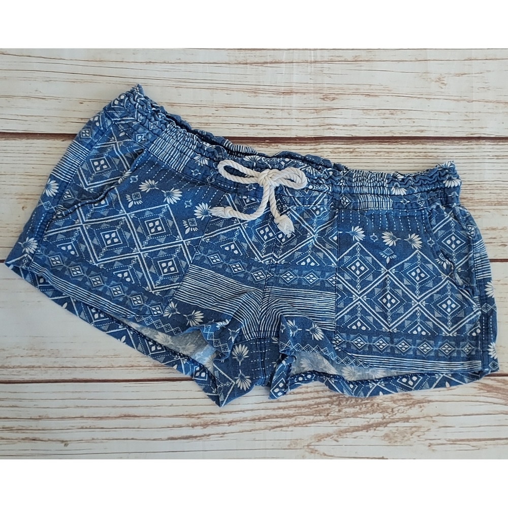 Roxy Oceanside Drawstring Linen Shorts | Size Lar… - image 2